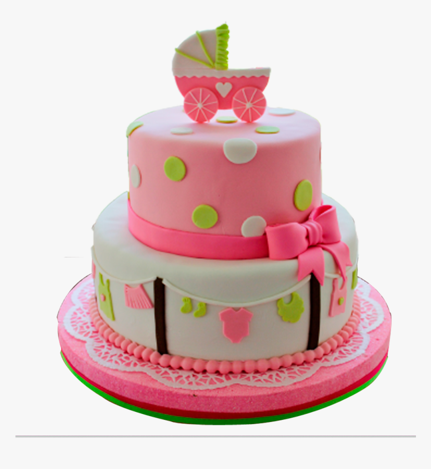 Torta Baby Shower - Torta Baby Shower De Girl, HD Png Download