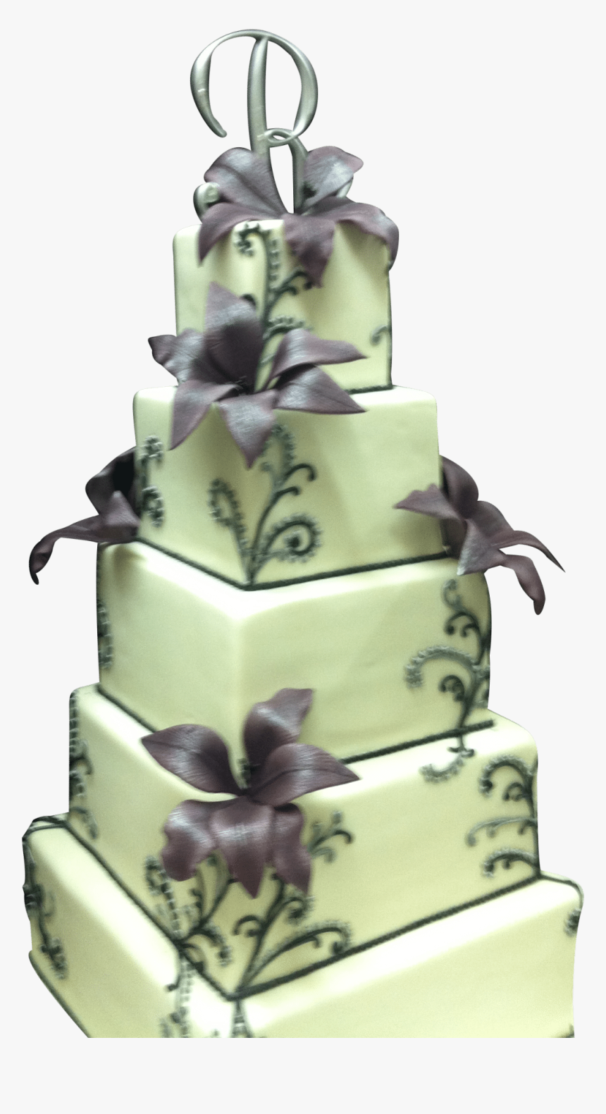 Lilly Wedding Cake - Cake Decorating, HD Png Download