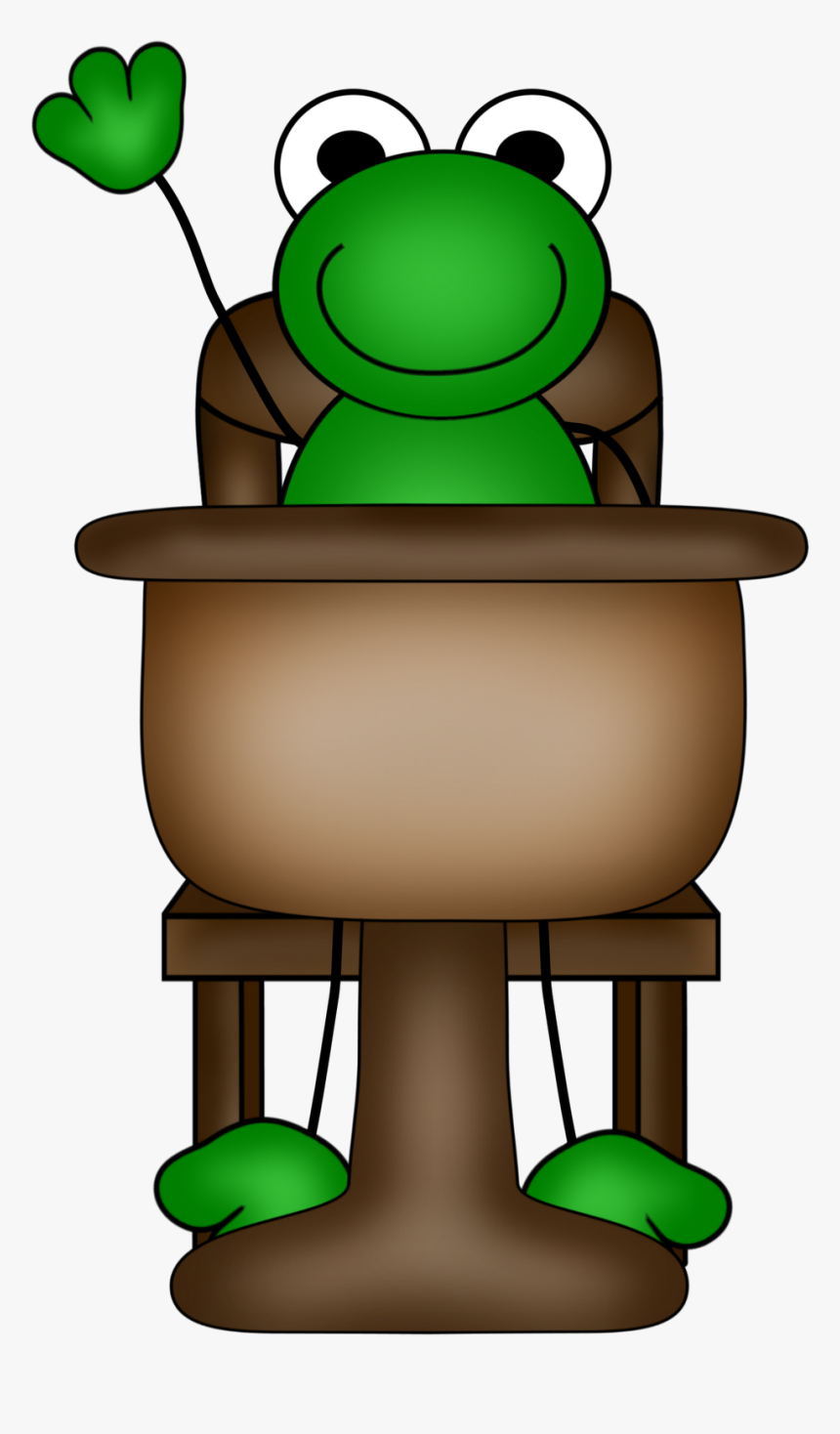 Amphibian Clipart Teacher - Frog School Clipart, HD Png Download