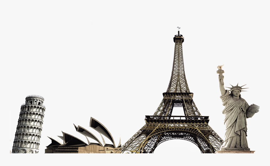 Transparent Landmarks Clipart - World Tourist Sights Png, Png Download