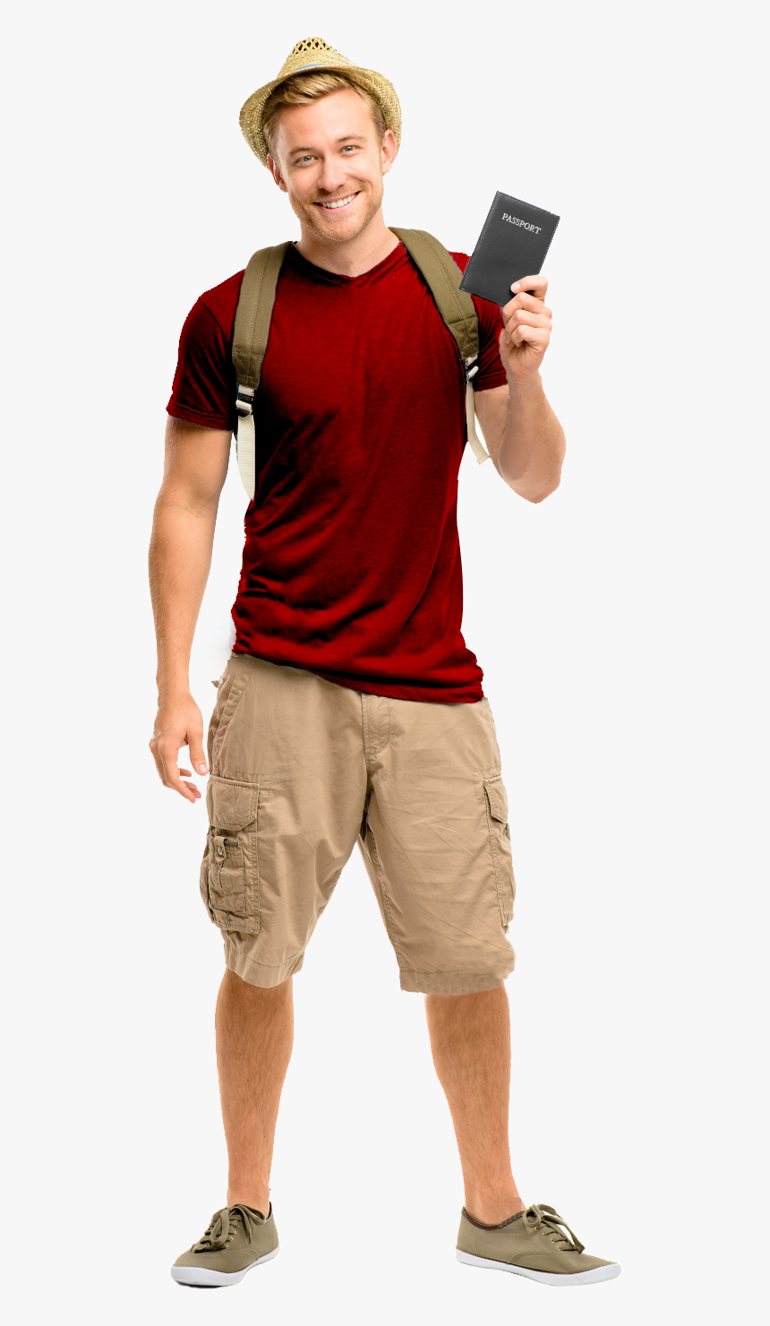 Tourist White Background, HD Png Download