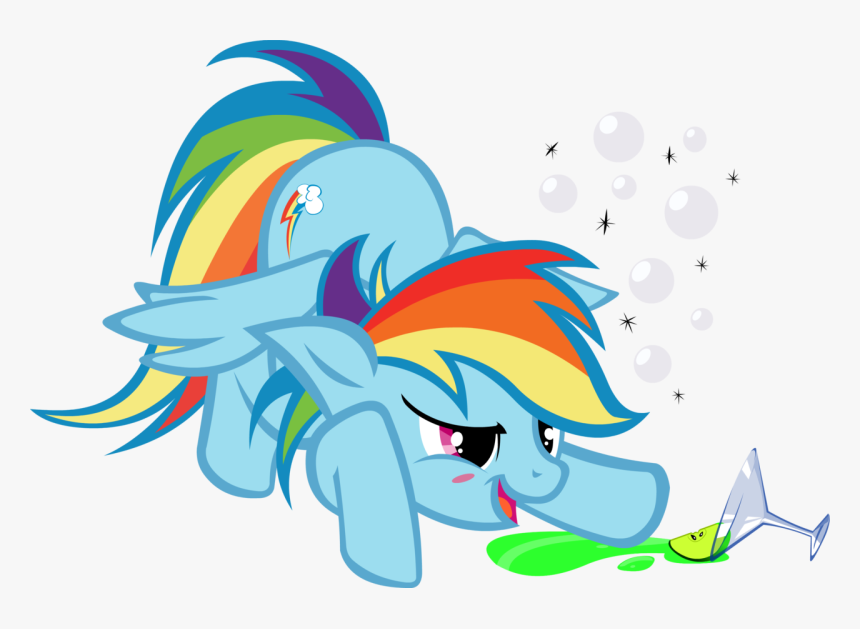 Sirponylancelot, Drink, Drunk, Rainbow Dash, Safe - Drunk My Little Pony, HD Png Download