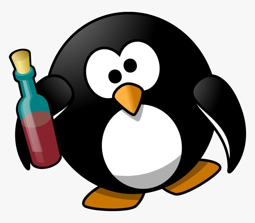 Drunk Penguin, HD Png Download