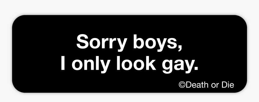 Image Of Sorry Boys Sticker - Sign, HD Png Download
