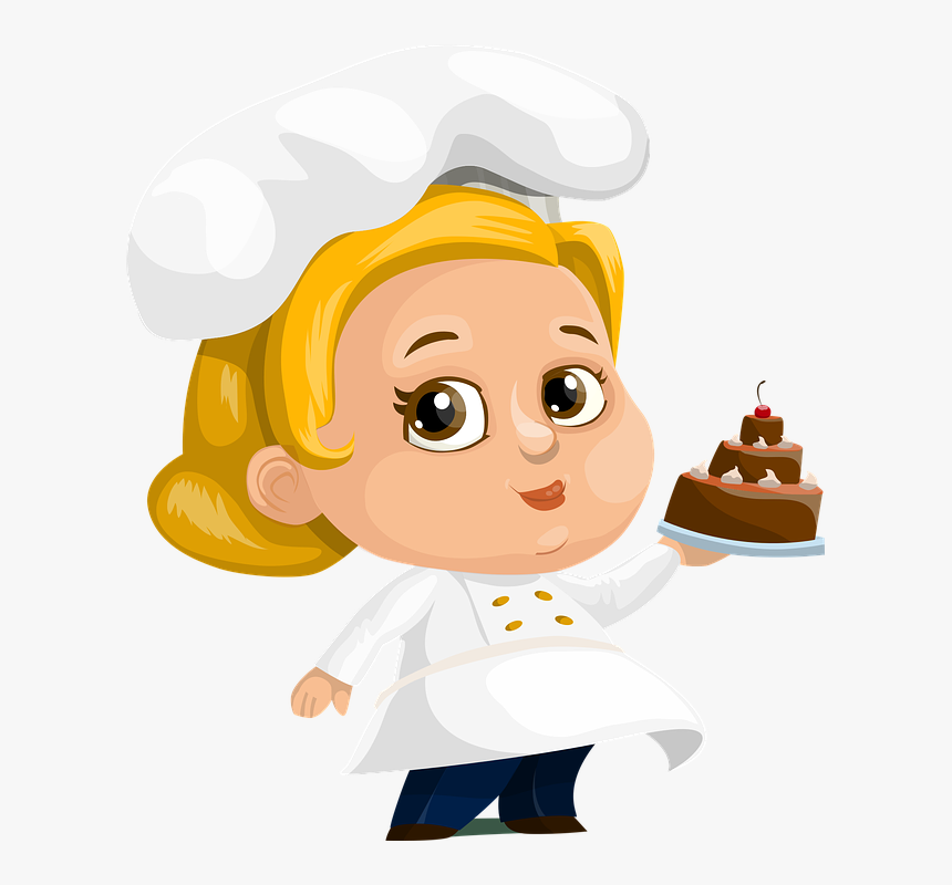 Cocinero Pastel Mujer Dama Cartoon Woman Pastry Chef Hd Png Download Transparent Png Image Pngitem