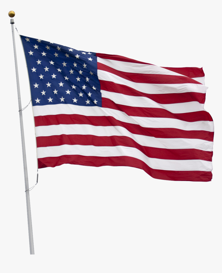 Us Flag White Background, HD Png Download