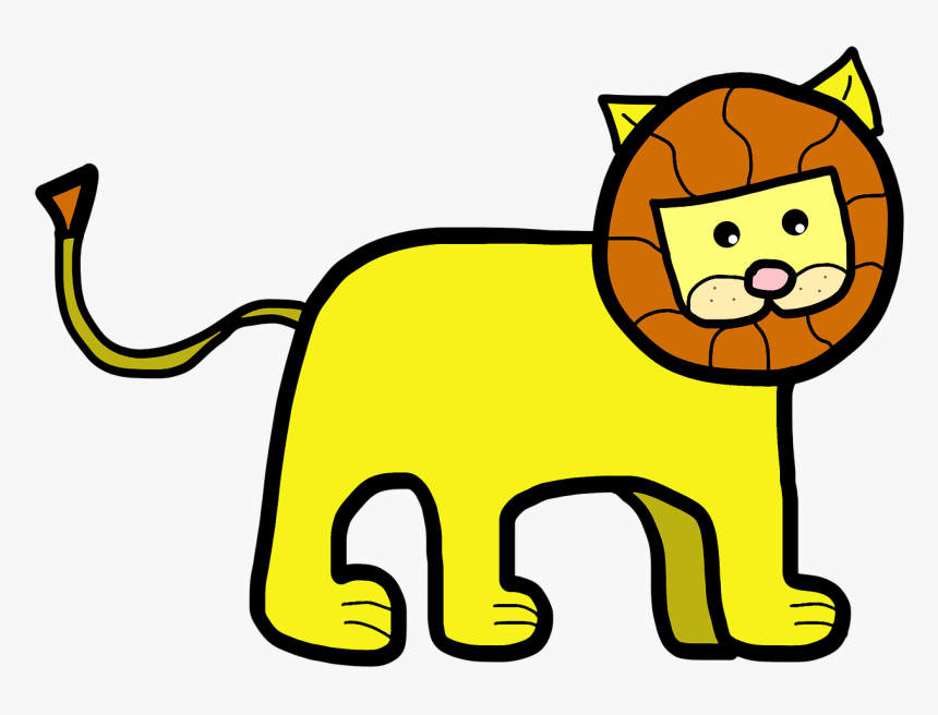 วาด รูป สัตว์ สิงโต, HD Png Download