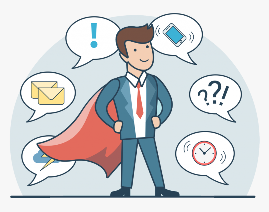 Contact Us Illustration Png, Transparent Png