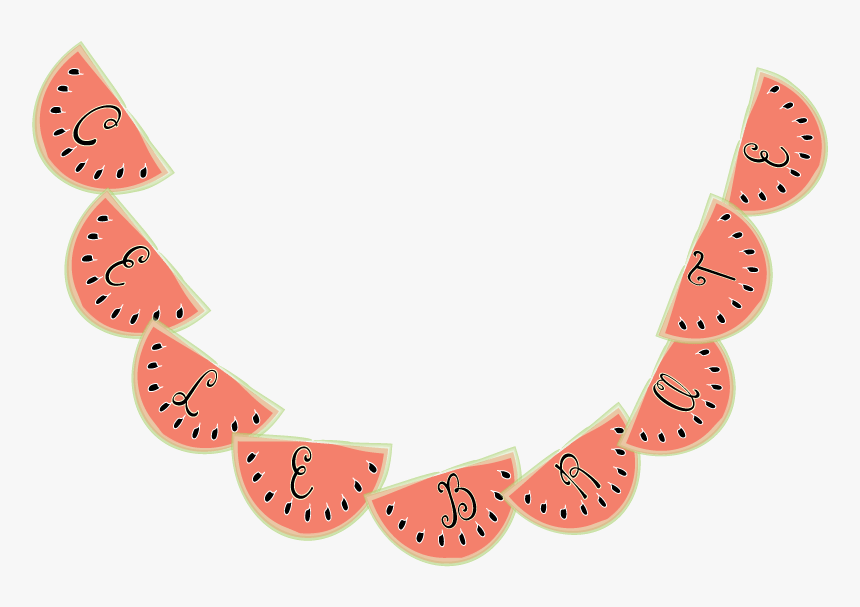 Watermelon Celebrate Banner From Mandy S Party Printables, HD Png Download