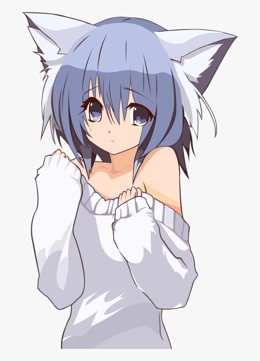 Cat Anime Neko Girl, HD Png Download