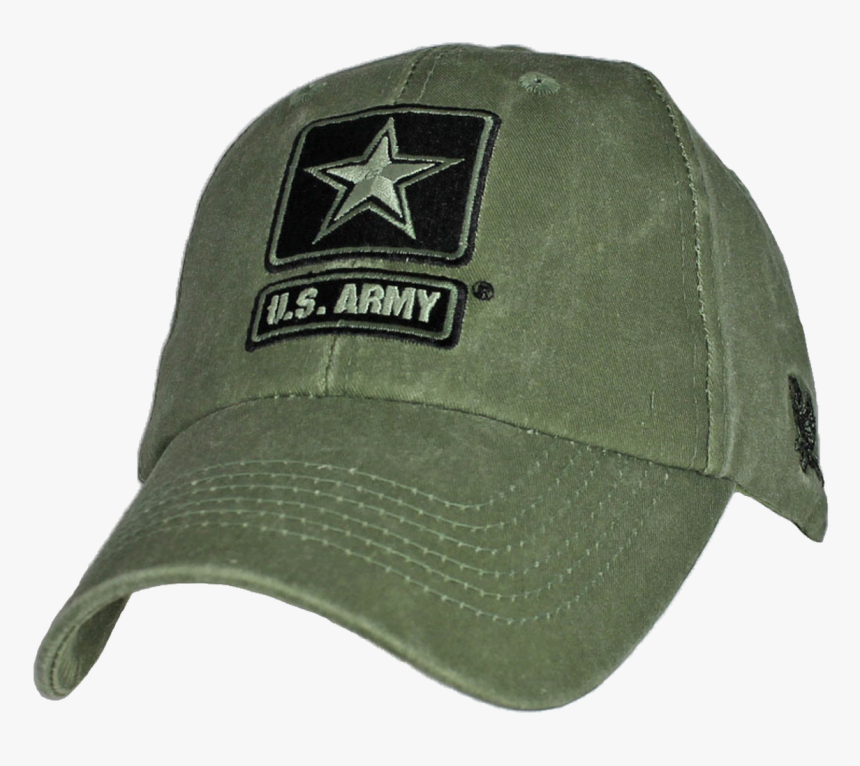 5715 - U - S - Army Cap - Star Logo - Cotton - Olive - Net Cap Army Green, HD Png Download
