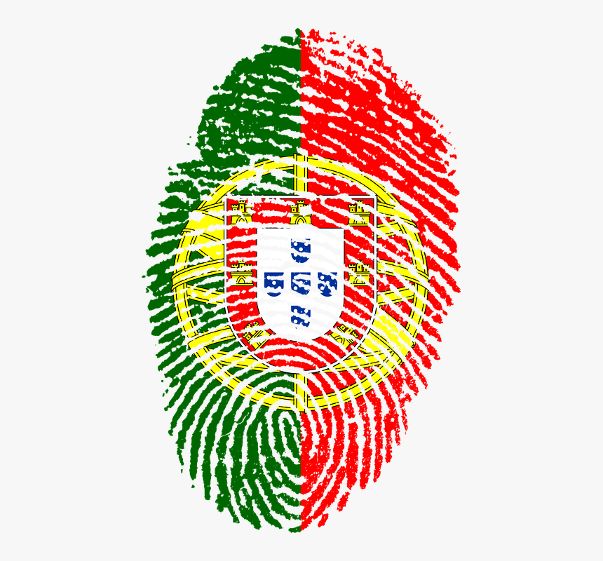 Free Portugal Png - Portugal Flag Fingerprint, Transparent Png