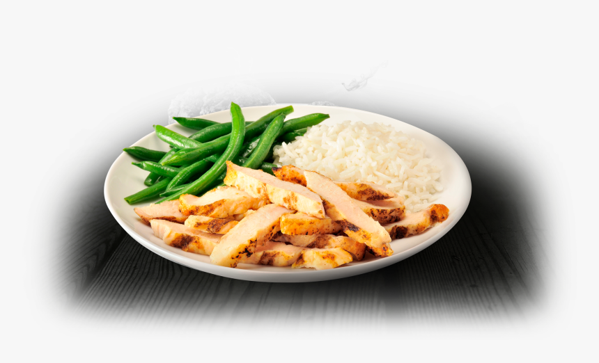 Grilled Chicken With Rice And Green Beans - Grilled Chicken Rice Green Bean, HD Png Download