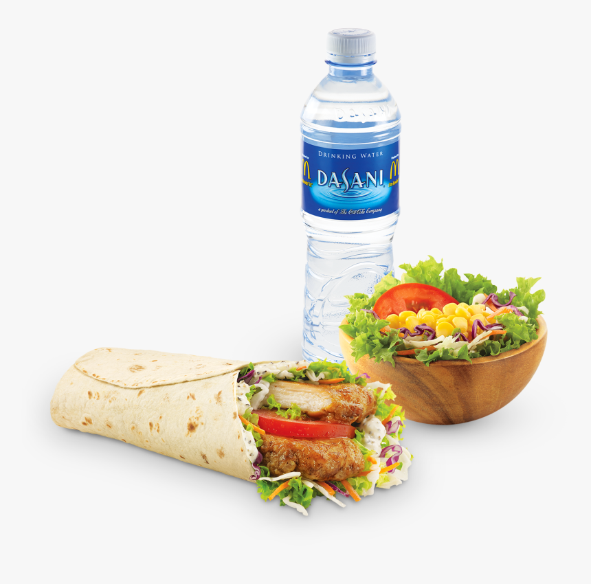 Grilled Chicken Mcwrap , Png Download - Garden Side Salad Mcdonalds, Transparent Png