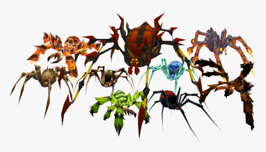 The Many Species Of Spider Appearing In World Of Warcraft - World Of Warcraft Spider Pets, HD Png Download