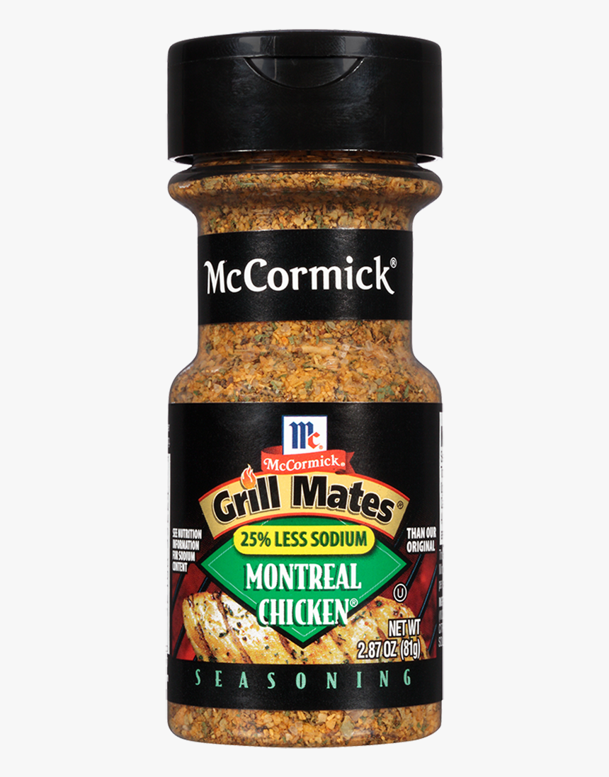 Grill Mates 25 Less Sodium Montreal Chicken Seasoning - Mccormick Grill Mates, HD Png Download