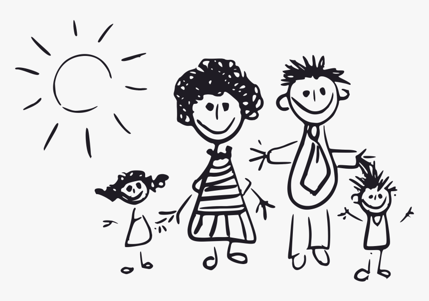 Thumb Image - Imagem De Familia Preto E Branco, HD Png Download