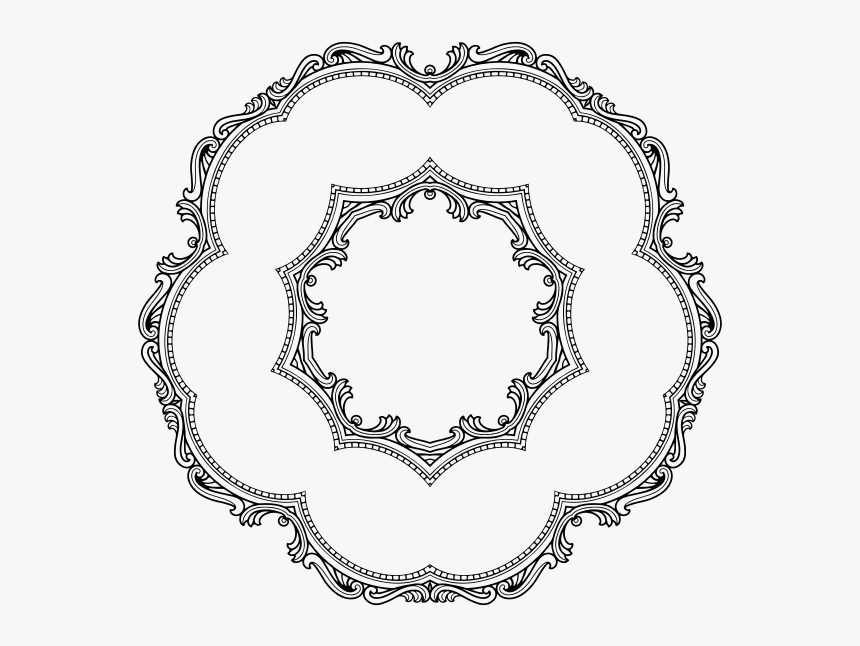 Vintage Frame Vector Silhouette - Vendula London Peněženky, HD Png Download