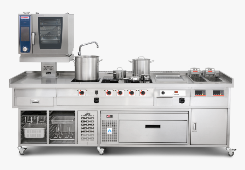 Commercial Induction Range With Induction Plancha Fryer - Commercial Build In Induction Cooker, HD Png Download