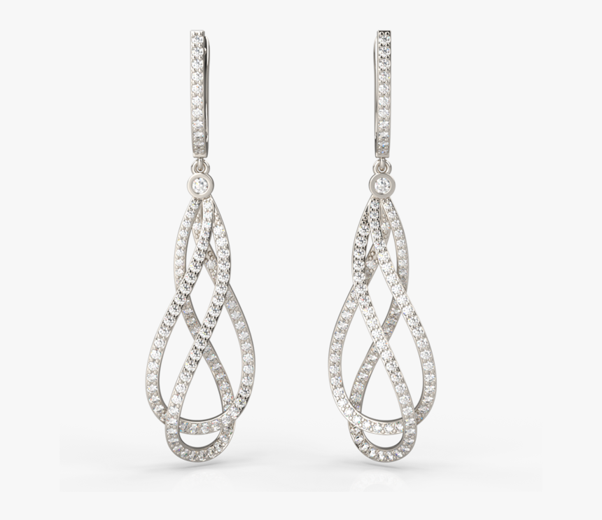 Prestige Intertwined Diamond Earrings , Png Download - Earrings, Transparent Png