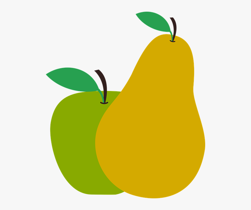 Pear Clipart Pera - Apple And Pear Png, Transparent Png