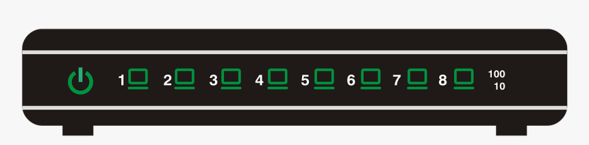 Switch Hub Vector, HD Png Download