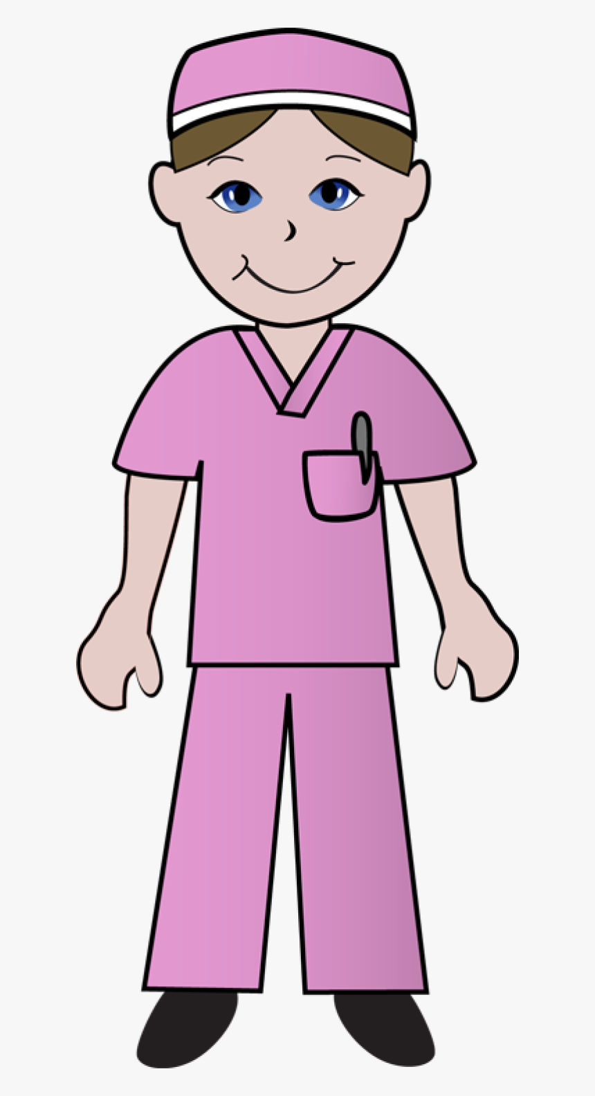 Nurse People In The Medical Field Cliparts - Male Nurse Clipart, HD Png Download