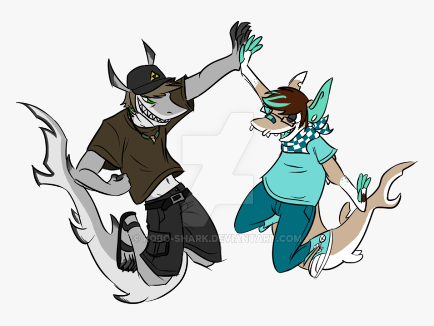 Great White Shark Furry Fandom Drawing Art - Shark Furry Oc Male, HD Png Download