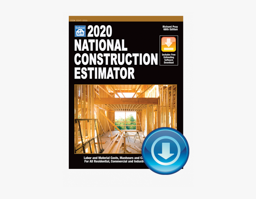 2020 National Construction Estimator, HD Png Download