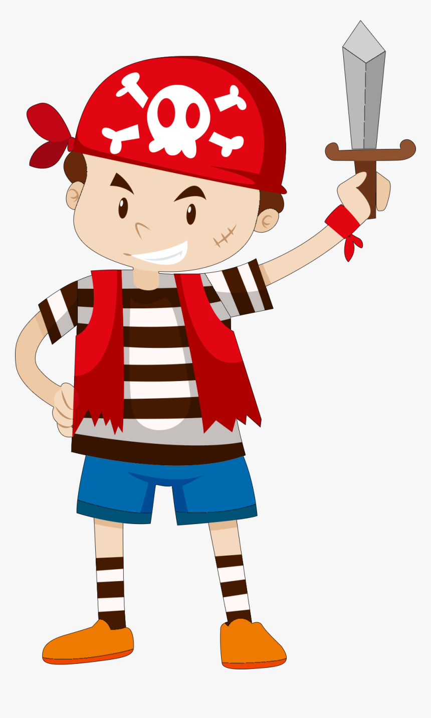 In This Interactive Story Book Trevor S Dream Is About - Ilustracion De Pirata, HD Png Download