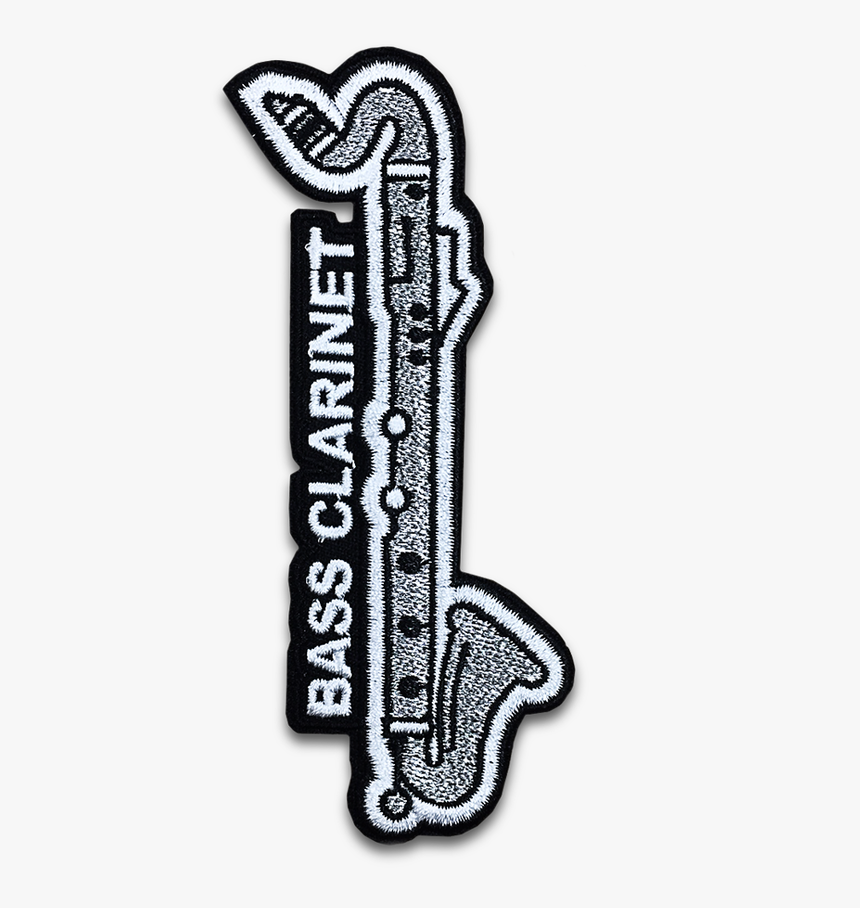 Bass Clarinet Instrument Patch - Bass Clarinet Letterman Patch, HD Png Download