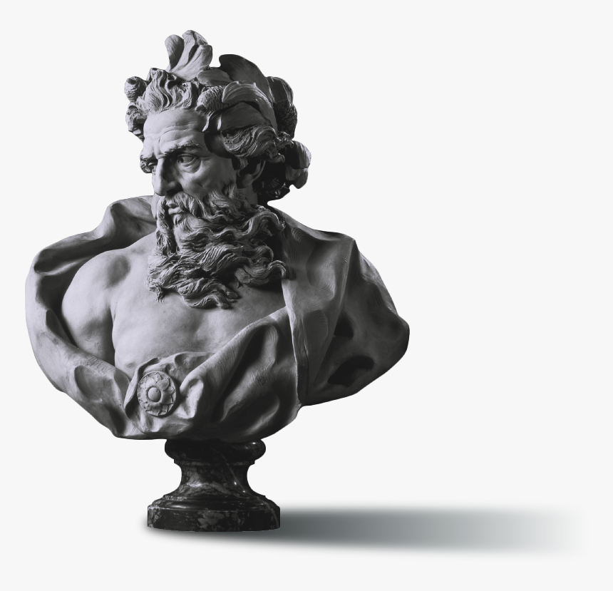 Greek Art Bust - Lambert Sigisbert Adam Neptune, HD Png Download