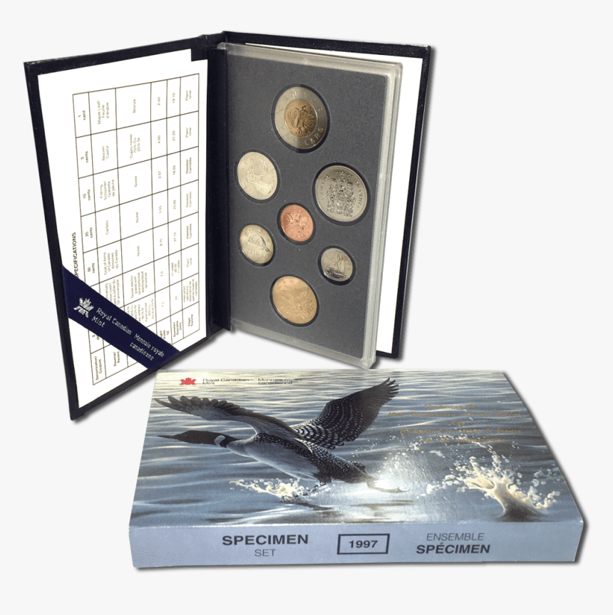 1997 Canada 7-coin Loon 10th Anniversary Specimen Set - Cosmetics, HD Png Download