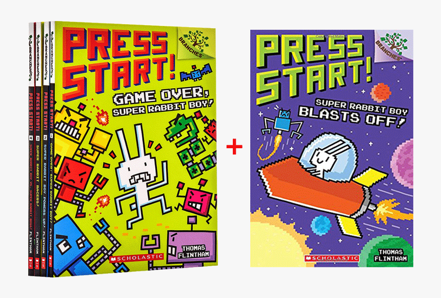 Press Start Game Over Super Rabbit Boy, HD Png Download , Transparent ...