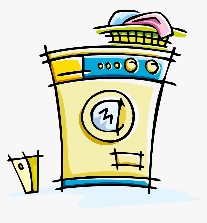 Image Royalty Free Laundry Clip - Washing Machine, HD Png Download