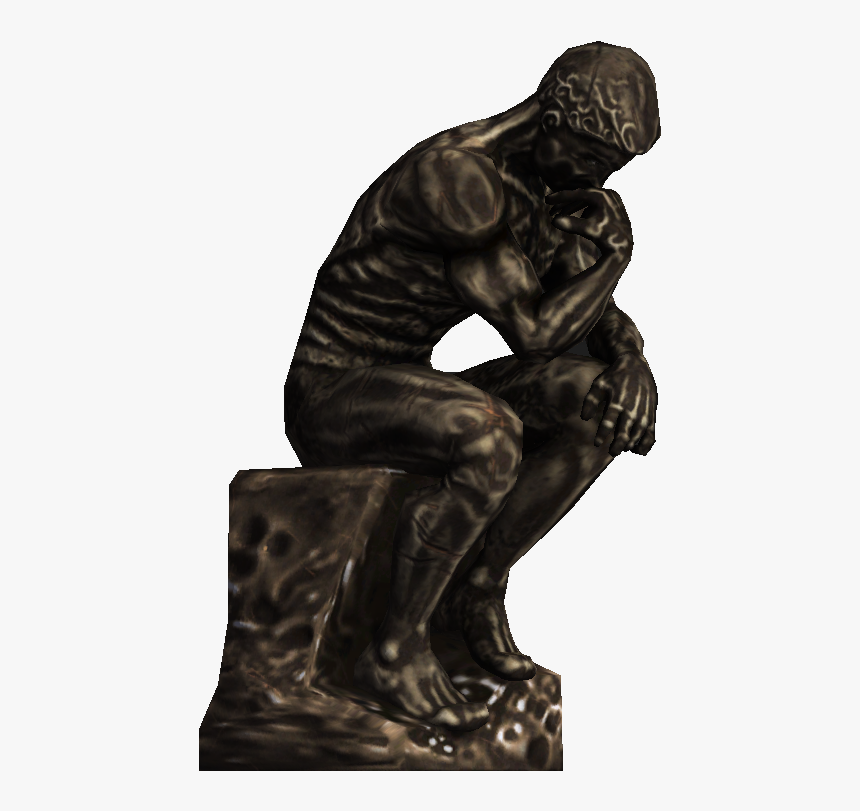 Thumb Image - Thinking Man Statue Png, Transparent Png