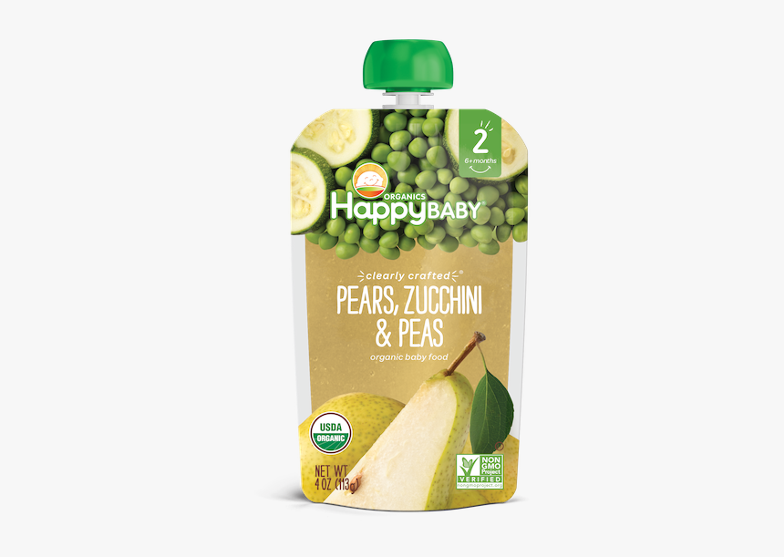 Pears, Zucchini & Peas 
 Class Fotorama Img - Organic Baby Food Packaging, HD Png Download