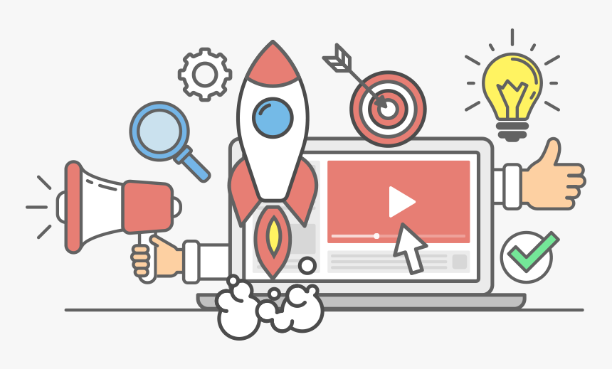 We Promote Business Videos - Concepto De Marketing Digital, HD Png Download