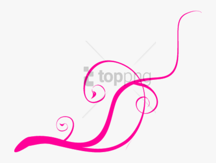 Free Png Swirl Line Design Png Png Images Transparent - Pink Abstract Art Png, Png Download