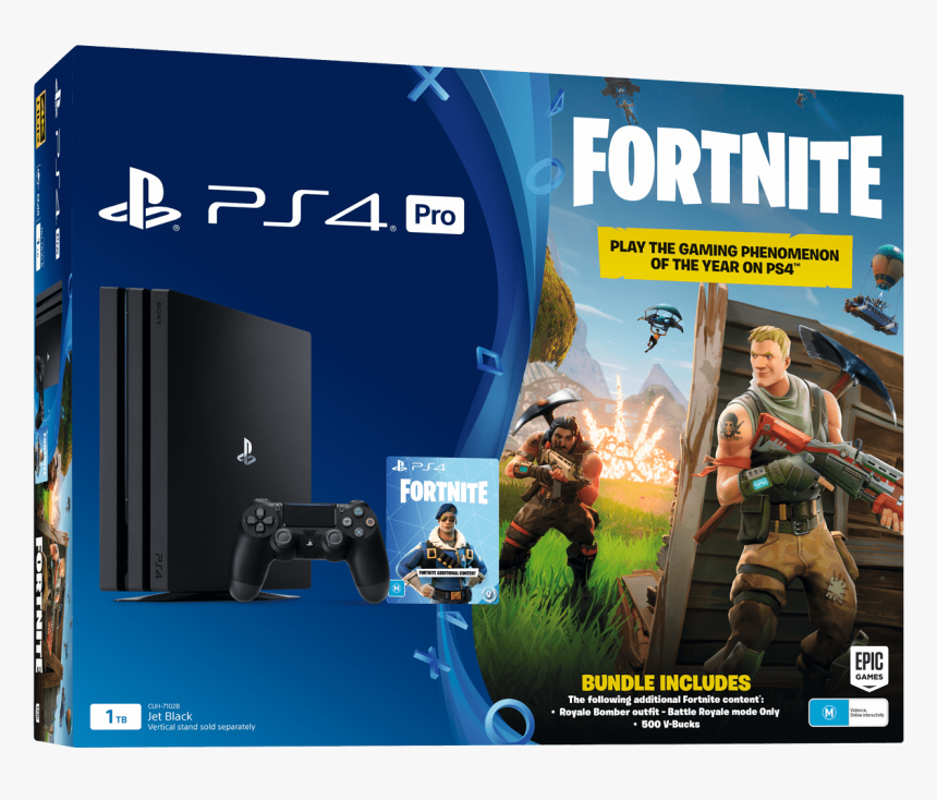 Playstation4 Pro 1tb Console With Fortnite Bonus Digital Ps4 Pro Fortnite Bundle Hd Png Download Transparent Png Image Pngitem