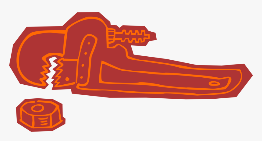 Vector Illustration Of Pipe Wrench Or Stillson Wrench, HD Png Download
