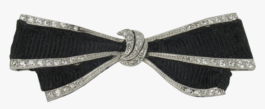 Transparent Black Ribbon Bow Png - Formal Wear, Png Download