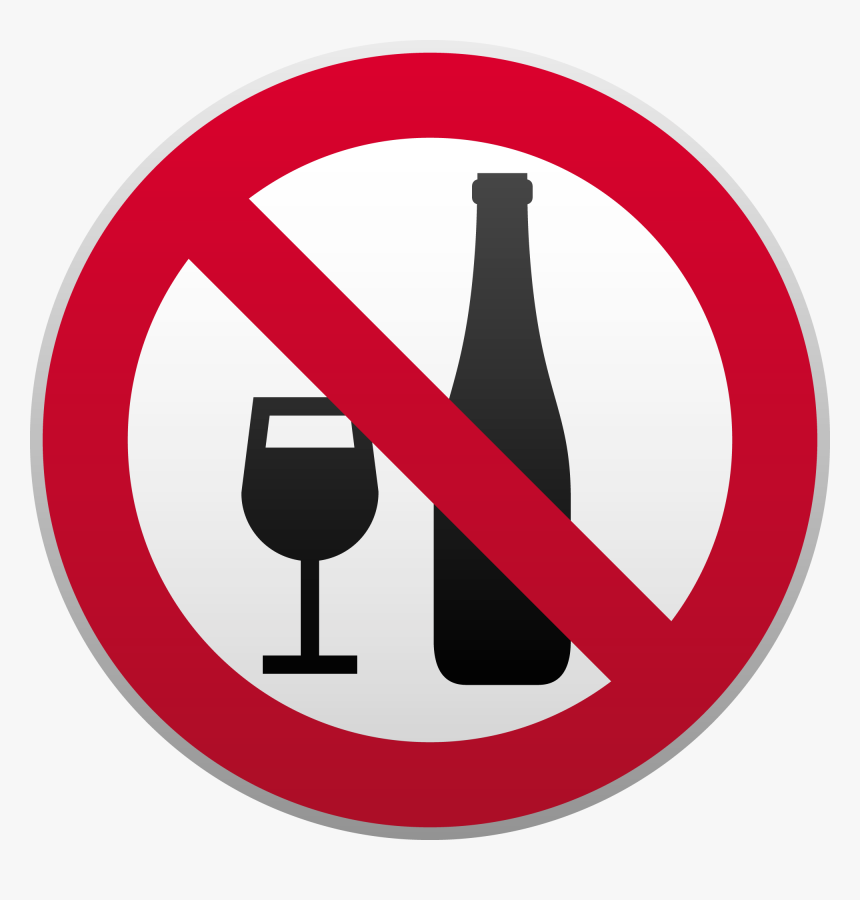 The Sign Drink Is Prohibited - Avoid Drugs And Alcohol, HD Png Download