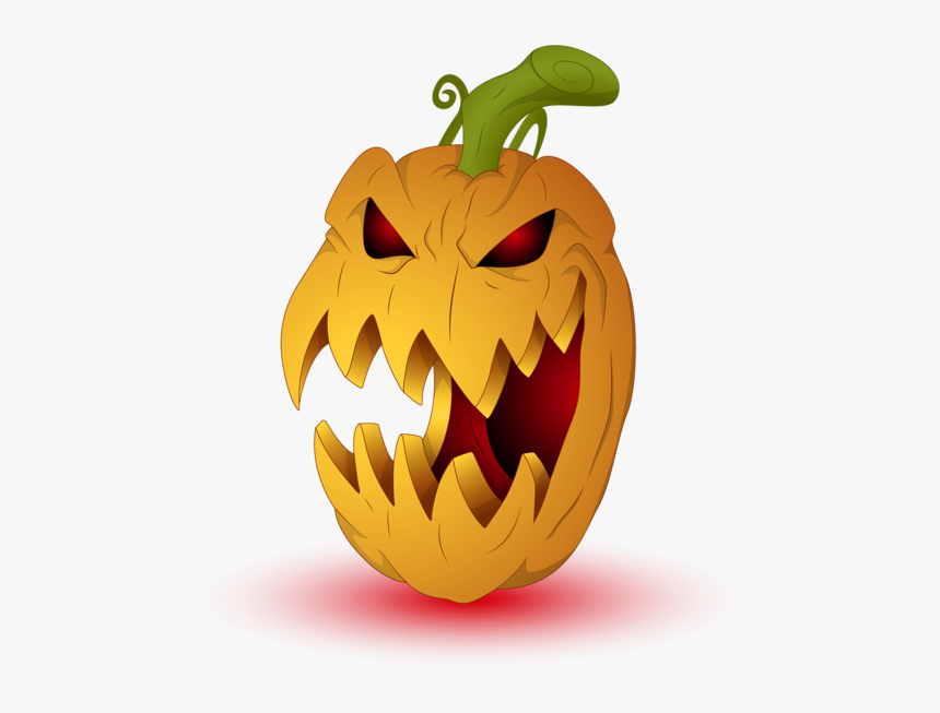 Scary Pumpkin Png - Scary Halloween Pumpkin Clipart, Transparent Png