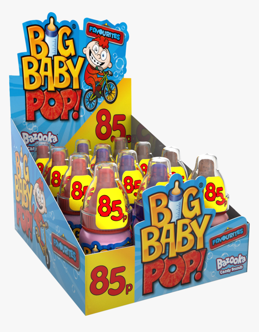 631 Big Baby Pop 12 X 85p - Bazooka Big Baby Pop, HD Png Download