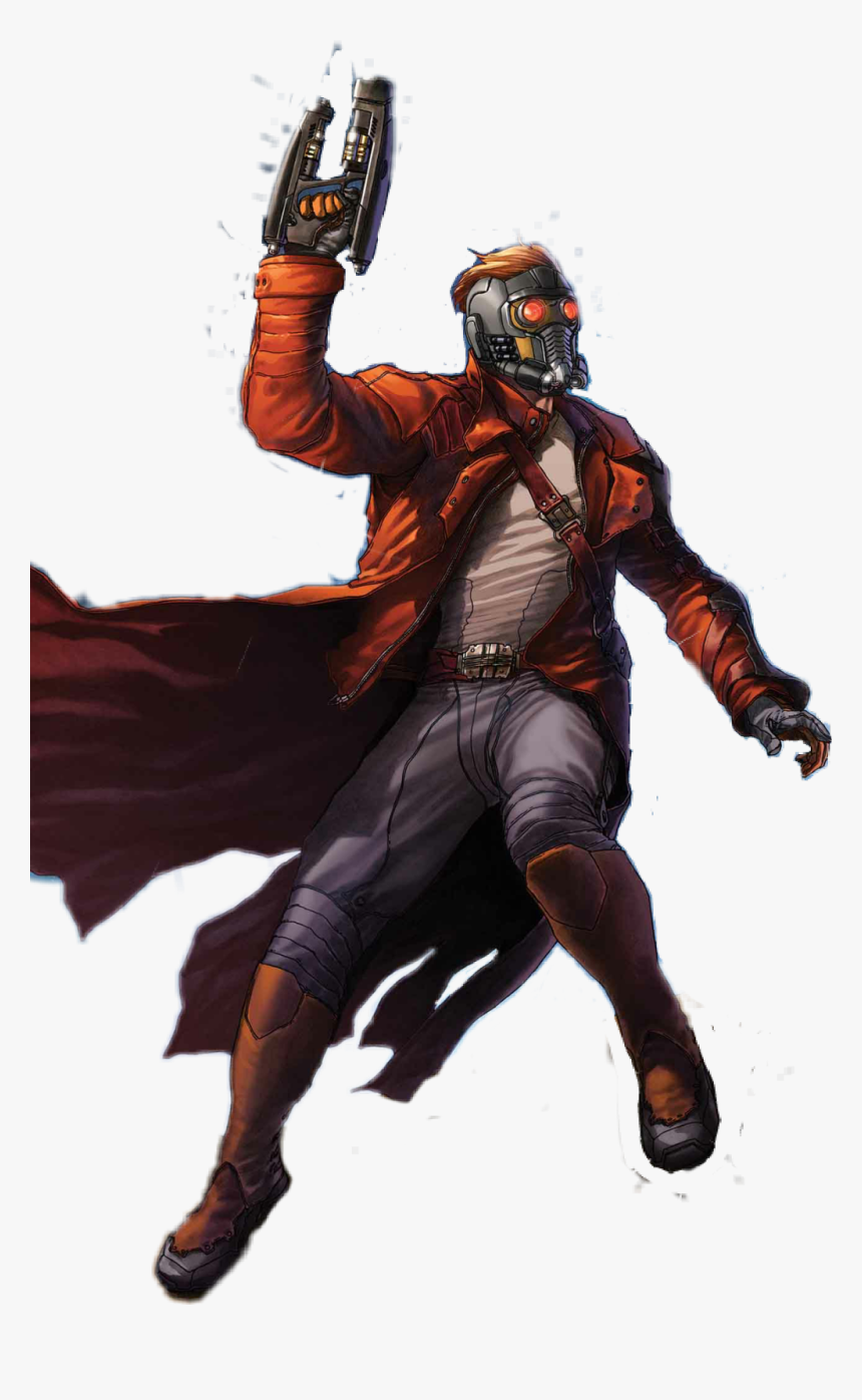 #films #guardiansofthegalaxy #red #mask #man - Star Lord Comic Look, HD Png Download