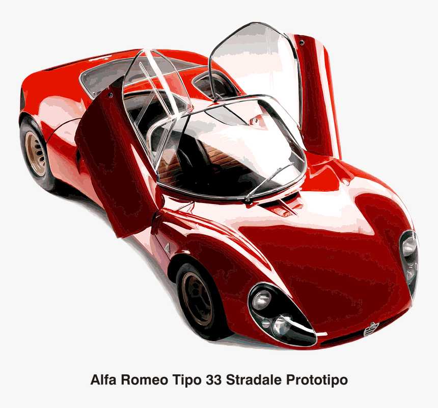 33 Stradale Doors, HD Png Download