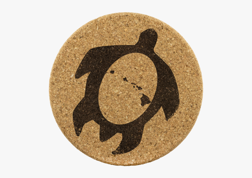 Honu Hawaiian Islands Round Cork Coaster Set, Coasters, - Drink Coaster, HD Png Download