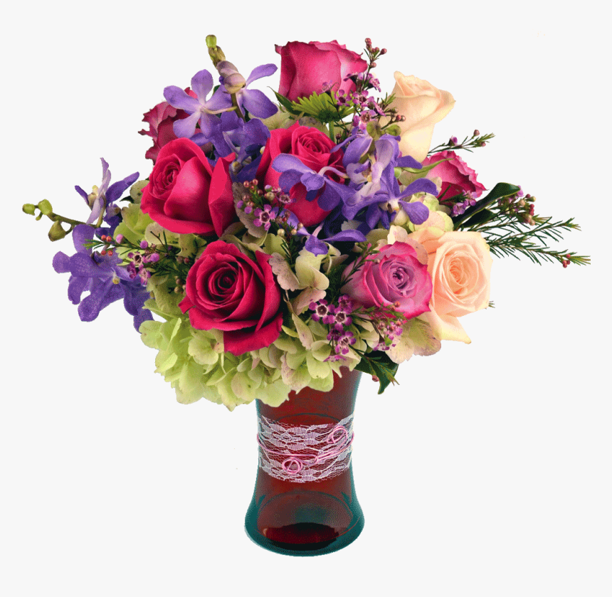 Transparent Bunch Of Flowers Png - Bouquet Of Flowers Transparent, Png Download