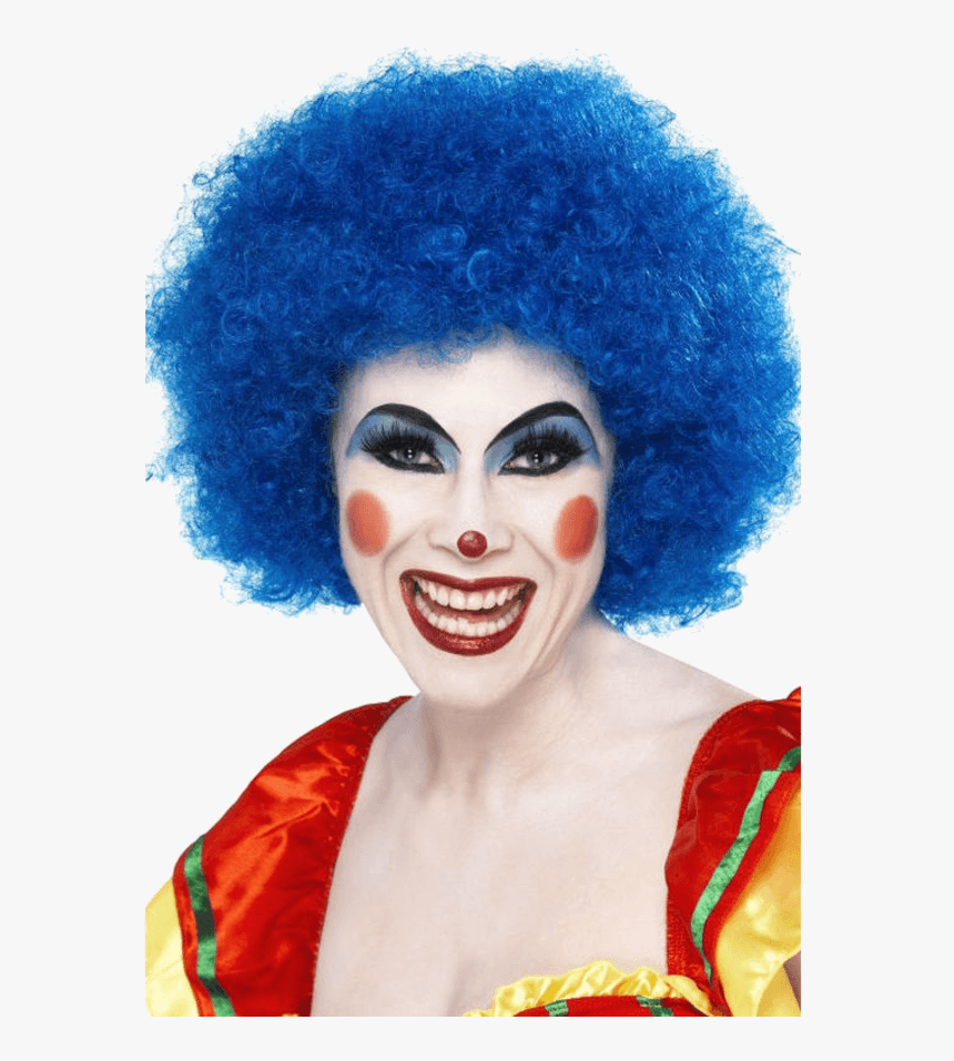 Crazy Clown Wig Blue 120g Smiffys , Png Download - Blue Clown Wig, Transparent Png